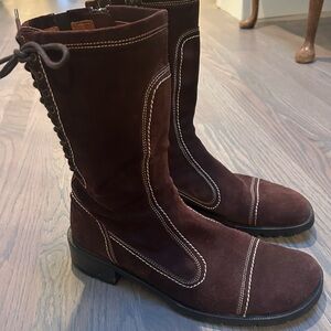 Donald J. Pliner Brown Suede Women’s Boots